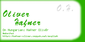 oliver hafner business card